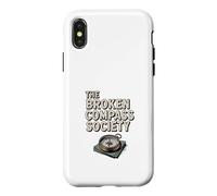Carcasa para iPhone X/XS The Broken Compass Society Viajes Senderismo Camping Aventura