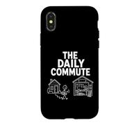 Carcasa para iPhone X/XS The Daily Commute, Divertido Humor de Carpintero Carpintero
