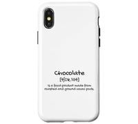Carcasa para iPhone X/XS The Definition of Chocolate Illustration Graphic Designs