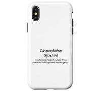 Carcasa para iPhone X/XS The Definition of Chocolate lIllustration Graphic Designs