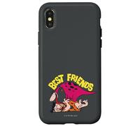Carcasa para iPhone X/XS The Flintstones Dino Fred Best Friends