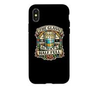 Carcasa para iPhone X/XS The Glass Always Half Full de vitrales y atrapasoles