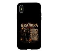 Carcasa para iPhone X/XS The Grandpa Code Funny Bigfoot Camping Humor Cita