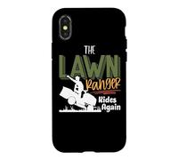 Carcasa para iPhone X/XS The Lawn Ranger Rides Again - Mower Mowing - Lawn Caretaker