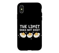 Carcasa para iPhone X/XS The Limit Does Not Exist Love Deviled Egg Divertido Día de Acción de Gracias