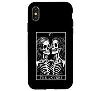 Carcasa para iPhone X/XS The Lovers Tarot Card Oculto Goth Lesbianas Esqueleto Halloween