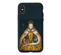 Carcasa para iPhone X/XS The Queen, Cool Portrait Drawn Art, Be a Queen Graphic