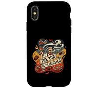 Carcasa para iPhone X/XS The Rub Is Classified Funny BBQ Grilling Pitmaster Smoking