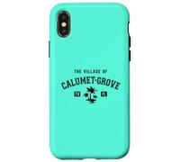 Carcasa para iPhone X/XS The Village of Calumet Grove - Diseño de Palmeras de Estilo clásico