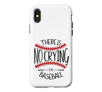 Carcasa para iPhone X/XS There is No Crying in Baseball Women In My Baseball Mom Era