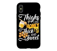 Carcasa para iPhone X/XS Thighs Like Honey Thick and Sweet - Sexy Sassy Gym Workout