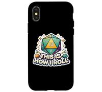 Carcasa para iPhone X/XS This Is How I Roll Dice Funny Boardgame Juego de Mesa