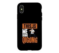 Carcasa para iPhone X/XS This Is Me Doing Qi Gong Cool Chi Gong Ejercicio Qigong Amante