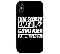 Carcasa para iPhone X/XS This Seemed Like a Good Idea Jogging Corredor Divertido Correr