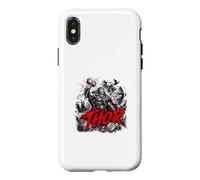 Carcasa para iPhone X/XS Thor Dios del Trueno Vikingo nórdico Ragnarok Leyenda