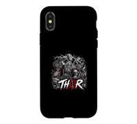 Carcasa para iPhone X/XS Thor Dios nórdico Viking Warrior Mjolnir Lightning