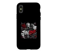 Carcasa para iPhone X/XS Tiberio Emperador Romano Antigua Roma Campo de Batalla