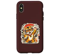 Carcasa para iPhone X/XS Tiger Nature Wildlife | Gráfico de Vida Silvestre Cool Big Cats