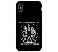 Carcasa para iPhone X/XS Till Death Do Us Part Esqueleto Novia Novio Pareja Coincidencia