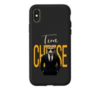 Carcasa para iPhone X/XS Tim Cheese - Divertido Agente Secreto Ratón Brainrot Slang Gaming