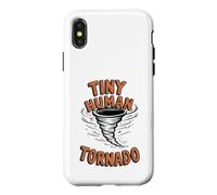 Carcasa para iPhone X/XS Tiny Human Tornado Parent Life Funny Toddler Boy