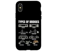Carcasa para iPhone X/XS Tipos De Puentes Gráfico Ingeniería Civil Arquitectura