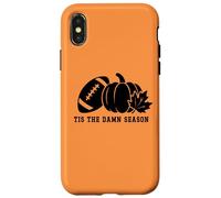Carcasa para iPhone X/XS Tis The Damn Season Football Fall Touchdown Game Day Sports
