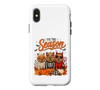 Carcasa para iPhone X/XS Tis The Season Halloween Capybara Pumpkin Costume