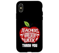 Carcasa para iPhone X/XS To All My Teachers Thank You Teacher Apreciation W pple