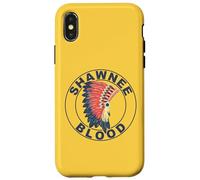 Carcasa para iPhone X/XS Tocado de Sangre de Shawnee, raíces Indias orgullosas de los nativos Americanos