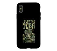 Carcasa para iPhone X/XS Toco La Tuba Porque Respirar Está Sobrevalorado Divertido