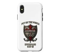 Carcasa para iPhone X/XS Toda la Armadura de Dios Efesios 6:10-18