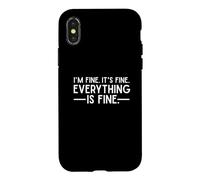 Carcasa para iPhone X/XS Todo está Bien y Estoy Bien he Dicho Que es Buena Cita Divertida