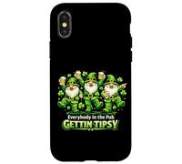 Carcasa para iPhone X/XS Todos en el Pub Gettin Tipsy St Patricks Day Gnomos
