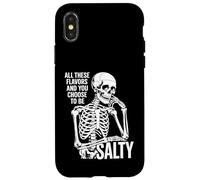 Carcasa para iPhone X/XS Todos Estos sabores y tú eliges Salty Funny Skull