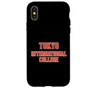 Carcasa para iPhone X/XS Tokyo International College Japón Estilo Universitario