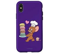 Carcasa para iPhone X/XS Tom and Jerry Macaron Love