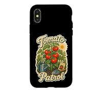 Carcasa para iPhone X/XS Tomato Patrol jardín Tomates huerto Vegetal Cultivar
