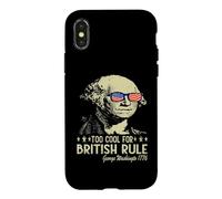 Carcasa para iPhone X/XS Too Cool For British Rule Patriotic Happy 4th of July