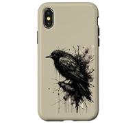 Carcasa para iPhone X/XS Tormenta de Tinta Cuervo Silencio Antes de la Caw