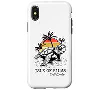 Carcasa para iPhone X/XS Tortuga Boba Retro de Isle of Palms Sea Turtle Preservation, Carolina del Sur