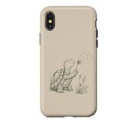 Carcasa para iPhone X/XS Tortuga Lovers Soplando Diente de León Naturaleza Cottagecore Gráfico