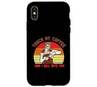 Carcasa para iPhone X/XS Touch My Coffee and I Will Bite You Baristas Coffee Lover