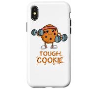 Carcasa para iPhone X/XS Tough Cookie Fitness Brownie Entrenamiento Chocolate Muscle