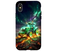Carcasa para iPhone X/XS Tractor Verde Agricultor Agricultura Original
