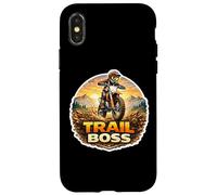 Carcasa para iPhone X/XS Trail Boss Dirt Bike Rider Motocross Motocross Motocicleta