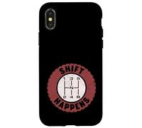 Carcasa para iPhone X/XS Transmisión Manual de 5 velocidades para Coche - Shift Happens Funny