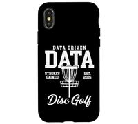 Carcasa para iPhone X/XS Trazos de Datos impulsados por Datos ganados Disc Golf