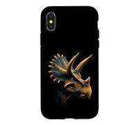 Carcasa para iPhone X/XS Triceratops Dinosaurio I Love Dinosaurs Cute Triceratops