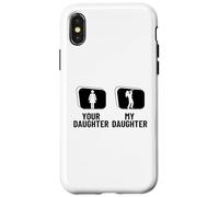 Carcasa para iPhone X/XS Trompeta con Texto en inglés Your Daughter My Daughter Dad Mom Funny Trompet